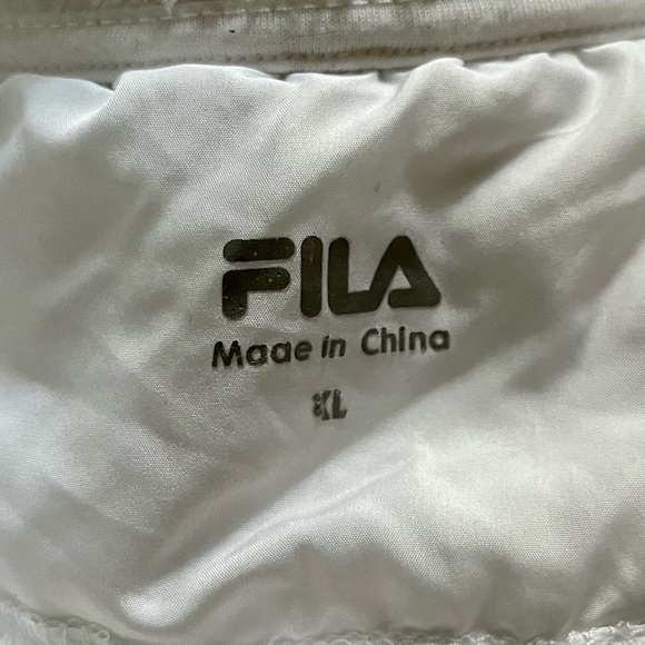 Fila White Teddy Jacket Size XL - Picture 4 of 4